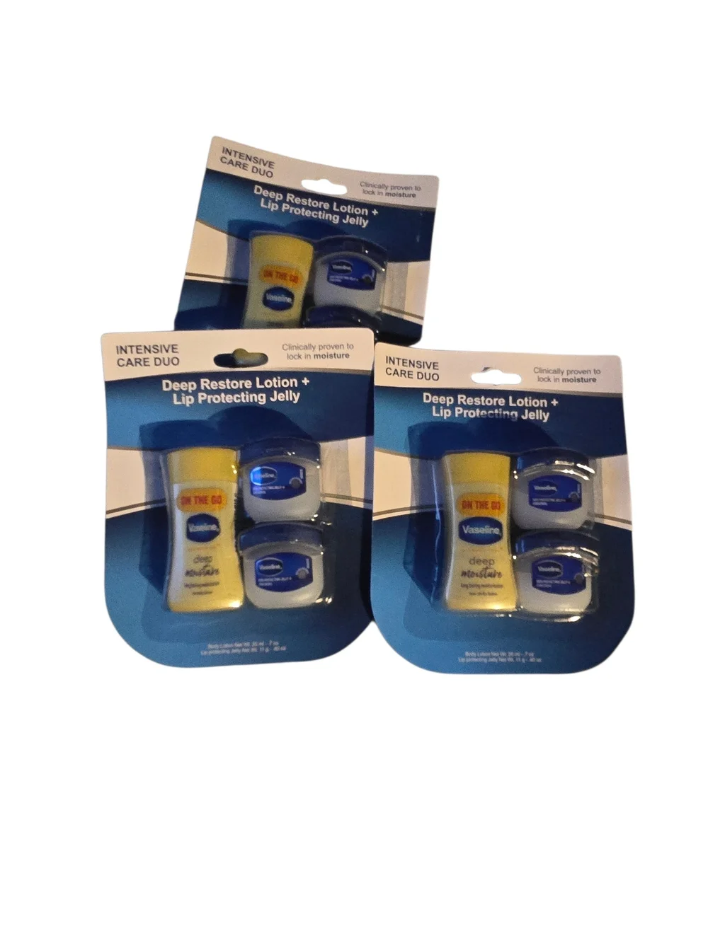 Intensive Care Duo - Deep Restore Body  Mini Lotion & Lip  Jelly - 3 Pk Bundle